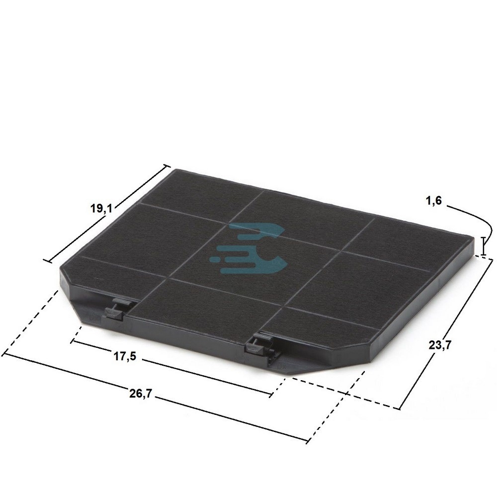 Acquista online Filtre hotte à charbon 112.0627.248 x IN-NOVA zero Faber